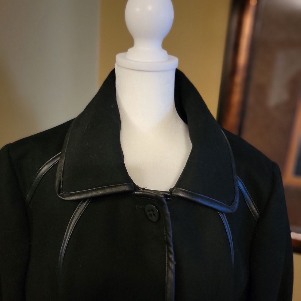 Apt. 9 Black Trench Coat for Women - Picture 2 of 7